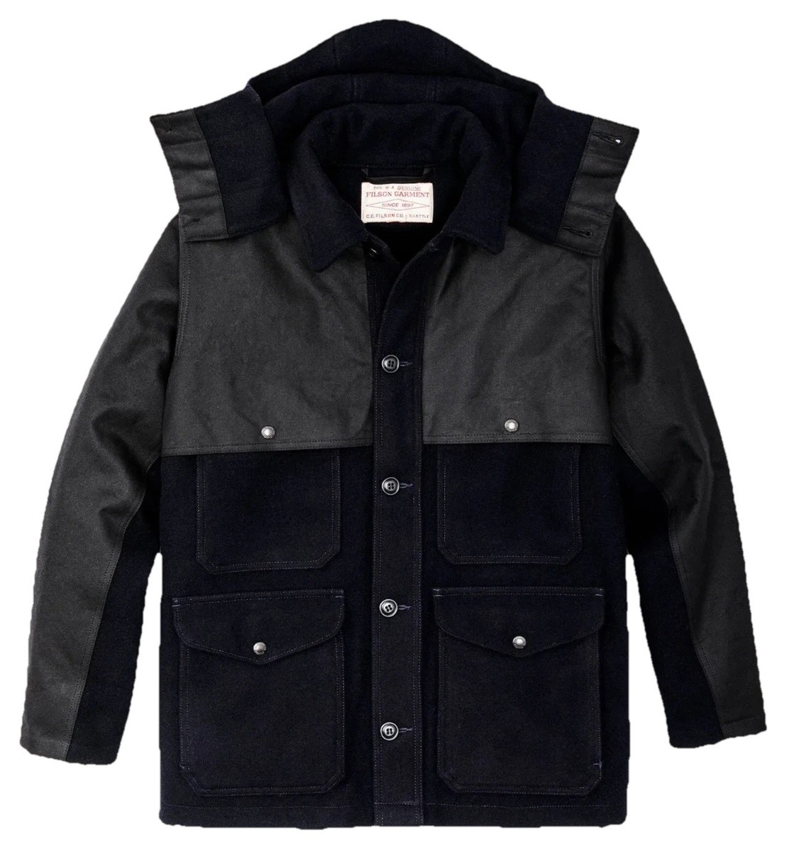 Filson Mackinaw Wool Double Coat - XS & S - 20263381 Dark Navy