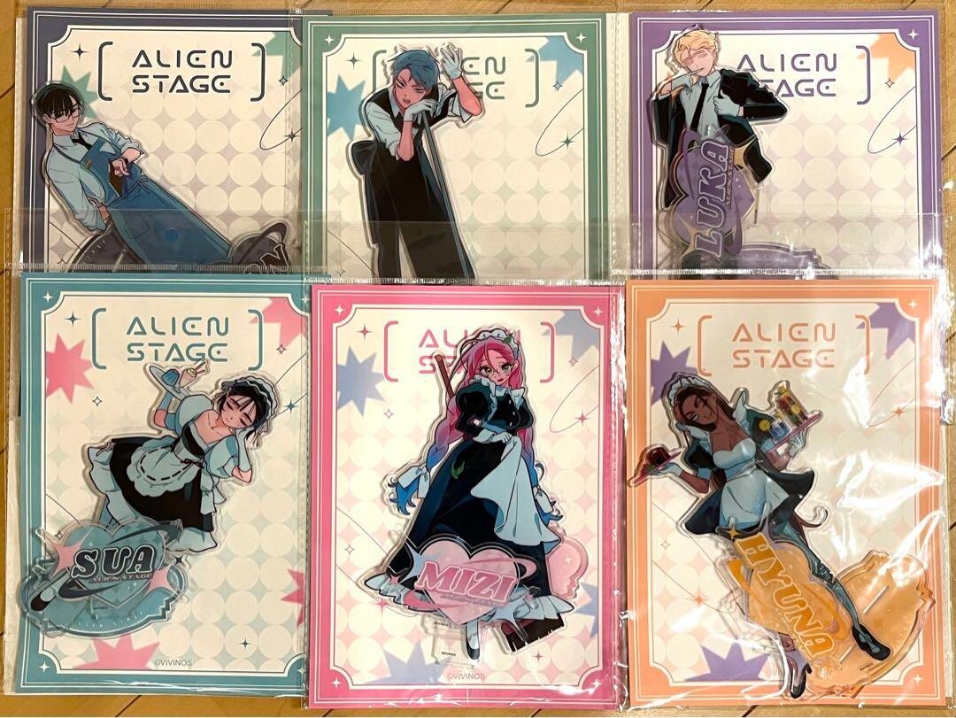 Alien Stage Acrylic Stand 6 Types Complete Set Cafe Limited From