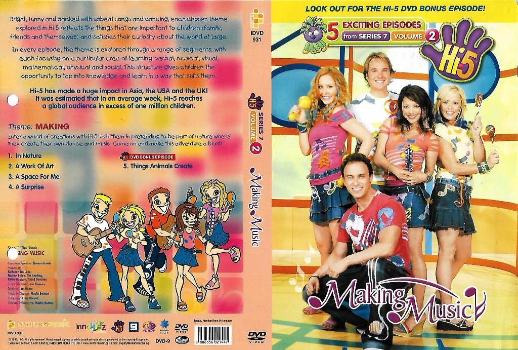 Hi-5 Making Music DVD 2005 Series 7 Vol.2 Australian Children TV