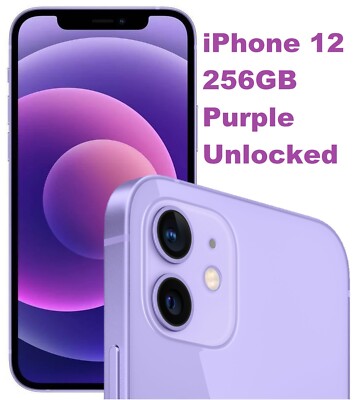 Apple iPhone 12 256GB Purple Unlocked Smartphone | eBay