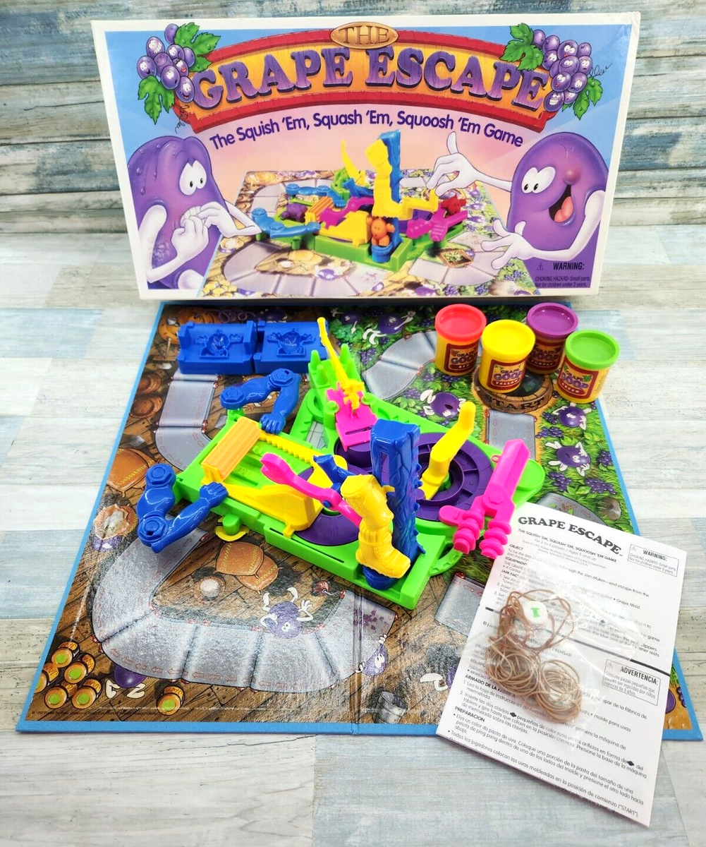 VINTAGE 1992 The Grape Escape Game Parker Brothers Squish 'em