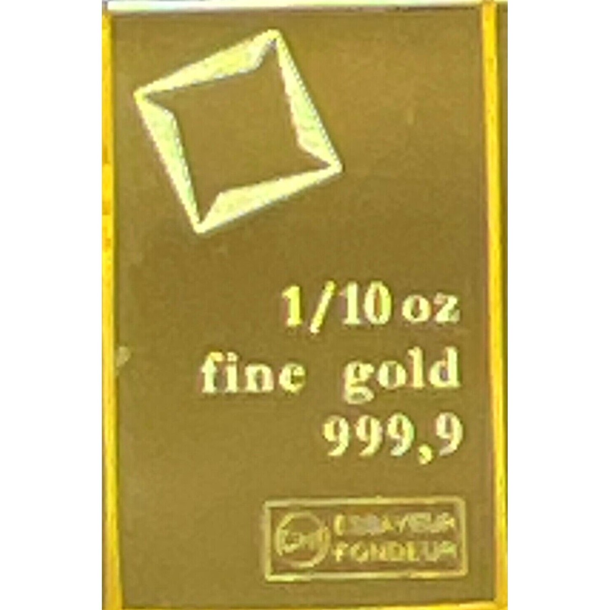 1/10th oz Gold CombiBar™ Valcambi Suisse .9999 Fine Gold - In