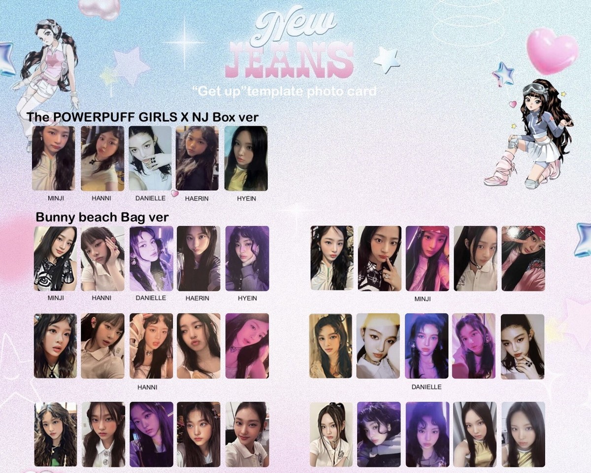 Newjeans Get Up Photocard Bag ver Powerpuff ver Official | eBay