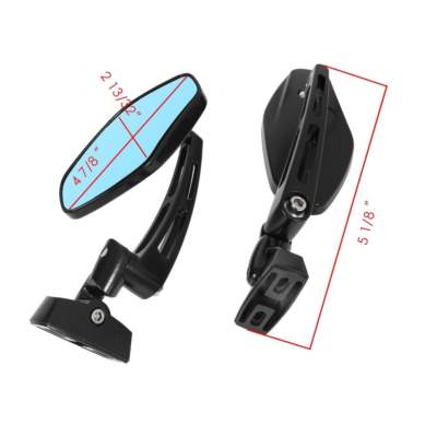 Smoke Blue Motorcycle Rear View Mirrors For Kawasaki 250 500 ZX6