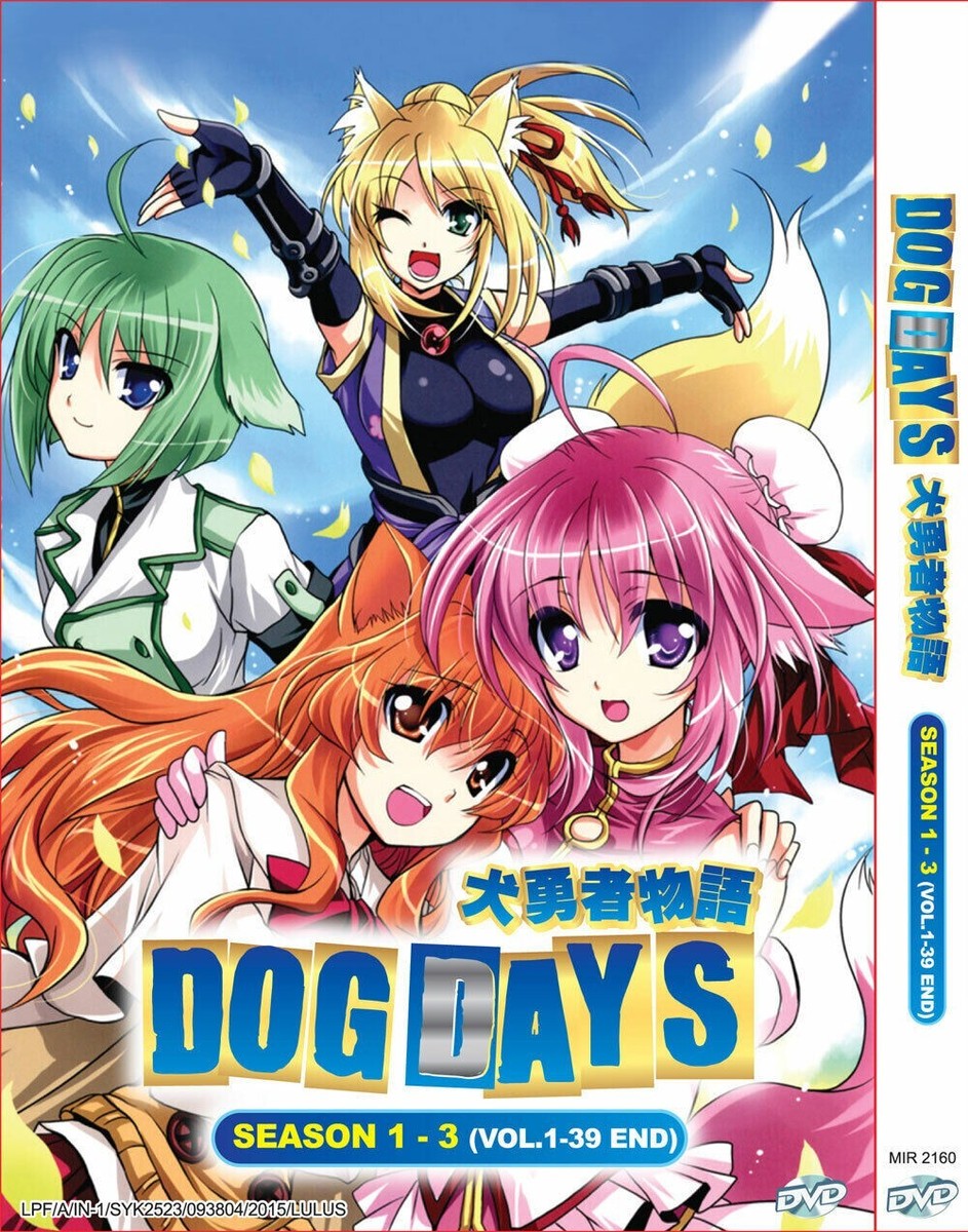 DOG DAYS COMPLETE TV SERIES SEASON 1-3 VOL.1-39 END ANIME DVD