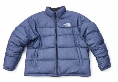 The North Face 92 Reversible Nuptse Jacket 'Denim Blue/TNF Black