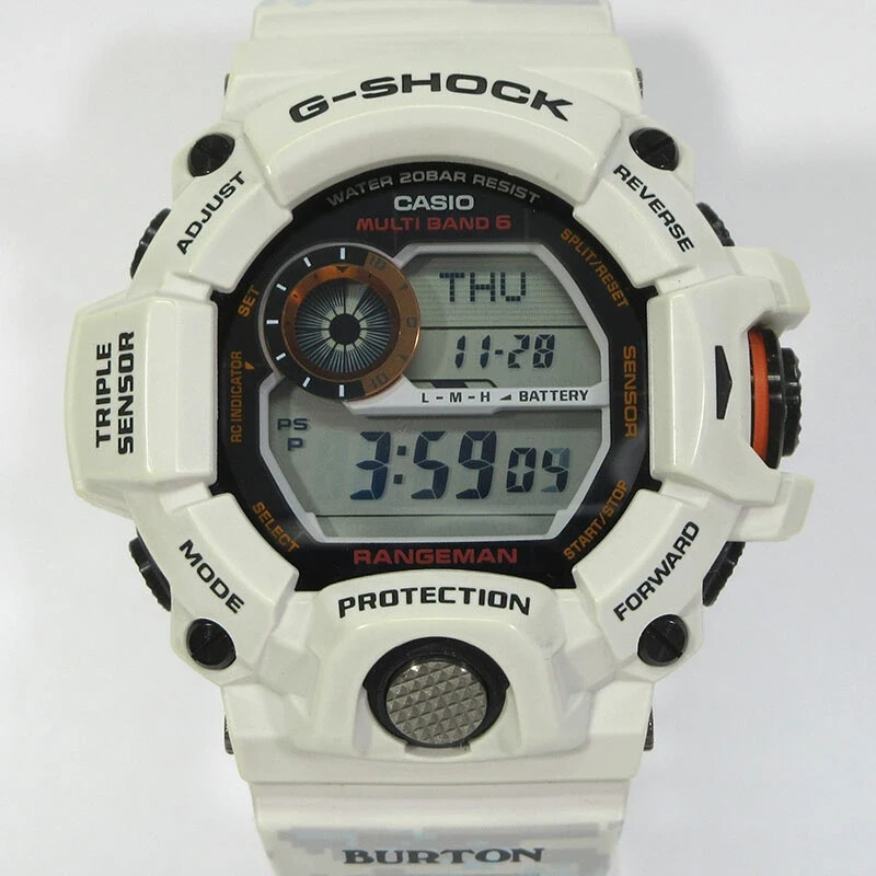 CASIO G-SHOCK GW-9400BTJ-8JR BURTON RANGEMAN WATCH White Japan | eBay