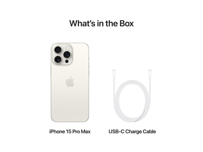 Apple iPhone 15 ProMax 256GB UNLOCKED White Titanium Dual SIM