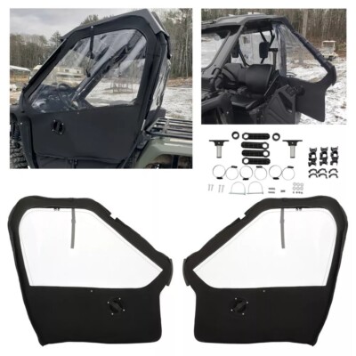 2015-2019 Honda Pioneer 500 Black Left & Right Soft Doors #0SR90