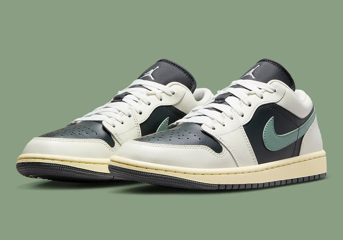 Nike Air Jordan 1 Low Shoes 'Jade Smoke' DC0774-001 Women's Sizes