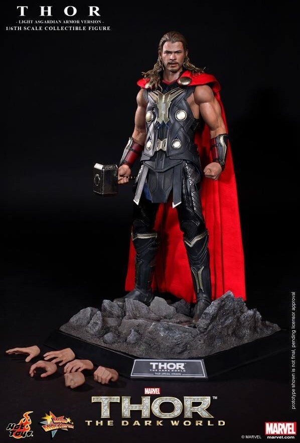 Hot Toys 1/6 Thor: The Dark World Thor Light Asgardian Armor Scale
