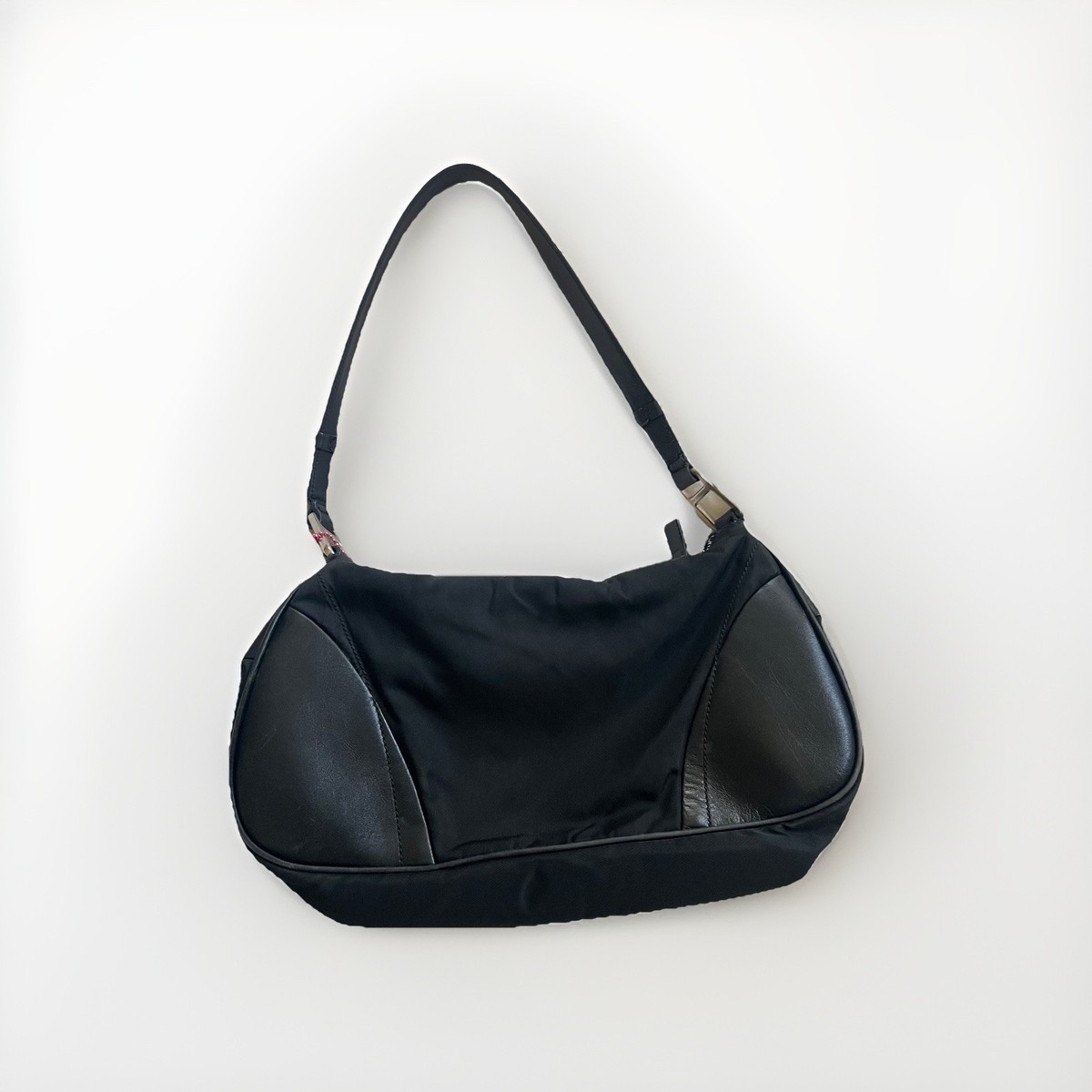 Y2K Prada Vintage Shoulder Bag Black Baguette | eBay