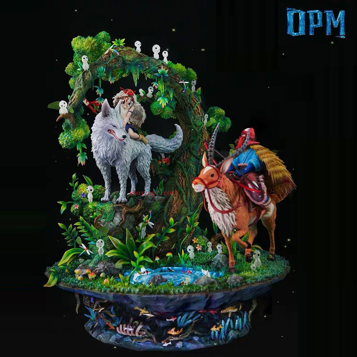 OPM Studios Mononoke Hime Princess Mononoke Resin Statue Model