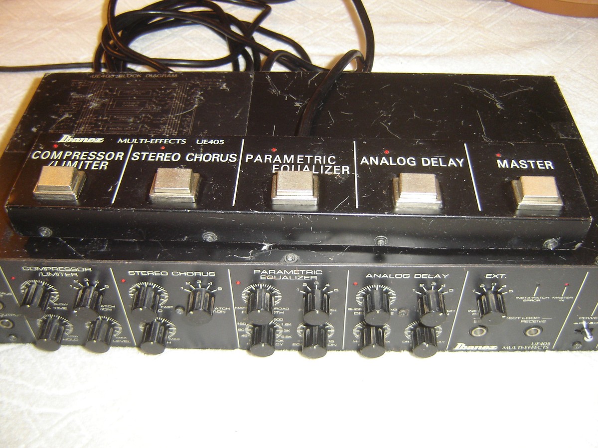 Ibanez UE405 Multi Effects, Original Black Version with Footswitch