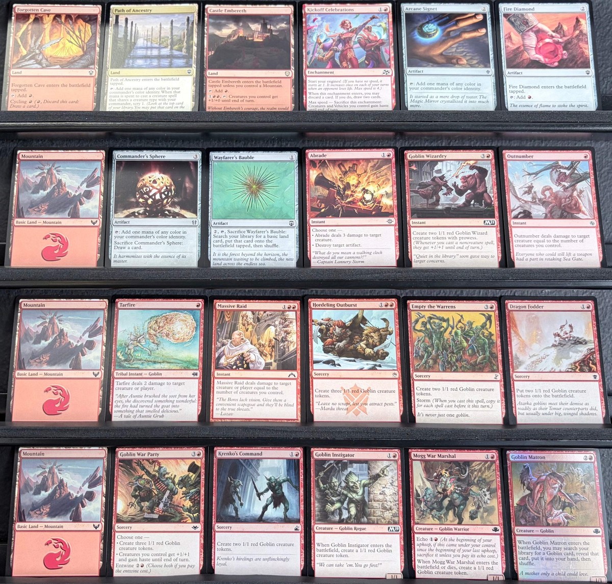 Custom Commander Deck*** Krenko, Mob Boss - Goblins - EDH MTG