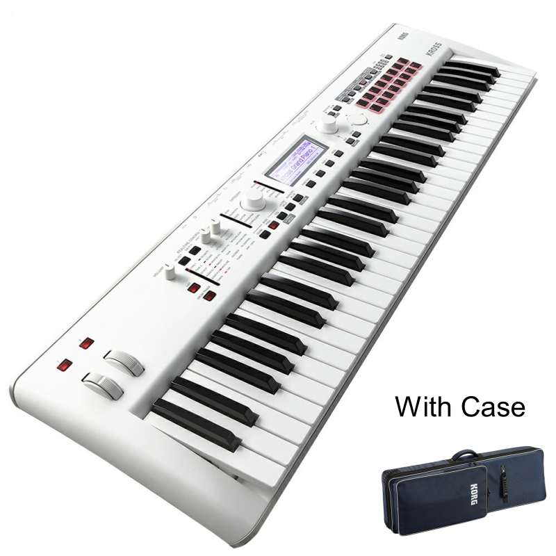 KORG KROSS2-61-SC White limited Color Keyboard Synthesizer 61-Key