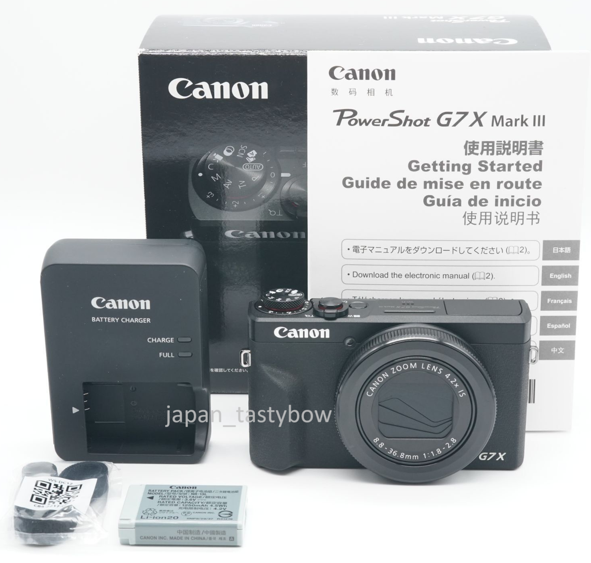 Canon PowerShot G7 X Mark III Digital Camera BLACK English