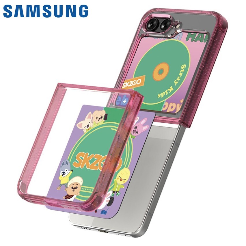 SKZOO CD Stray Kids x Samsung Galaxy Z Flip5 Flip Suit Case + Flip
