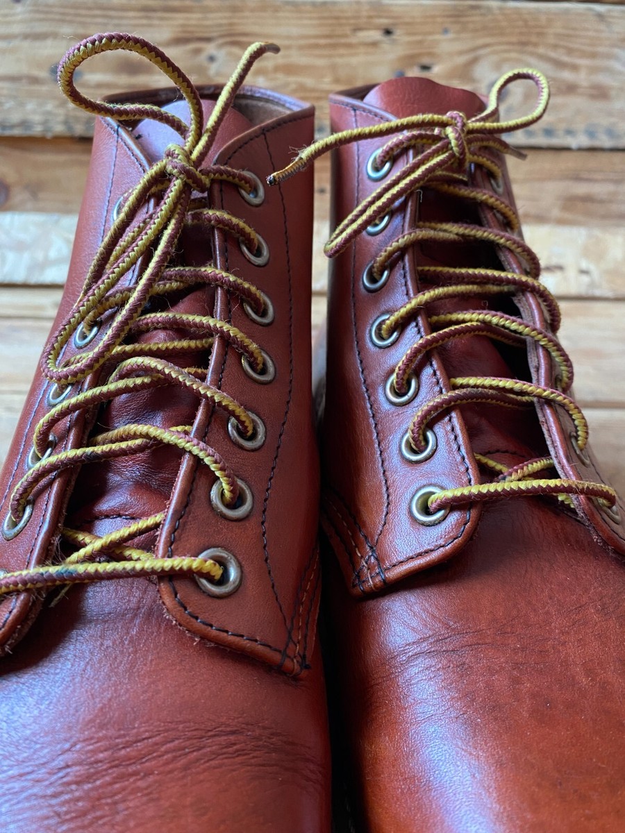 Redwing roundtoe brown leather boots style 8166 UK 8 US 9 | eBay