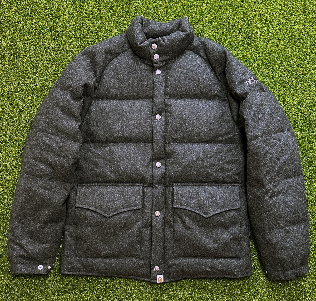 90s A Bathing Ape X Gore DryLoft wool Goose Down Jacket old bape