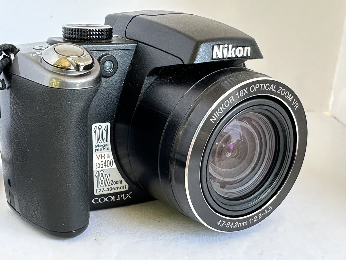 Nikon Coolpix P80 Digital Bridge Camera CCD Sensor 18x Zoom TESTED