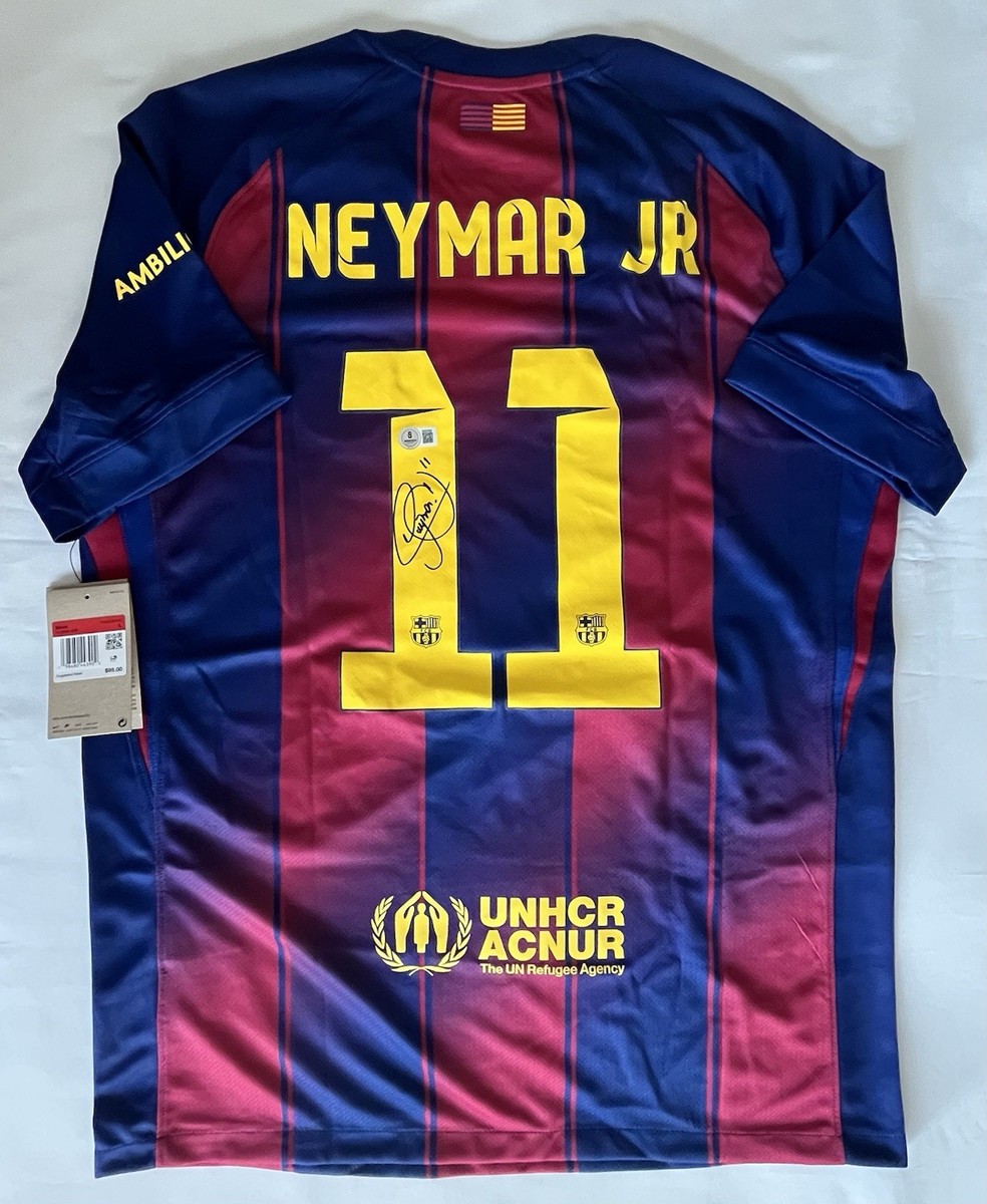 Neymar Jr Signed Jersey Beckett COA Barcelona Barca Futbol | eBay