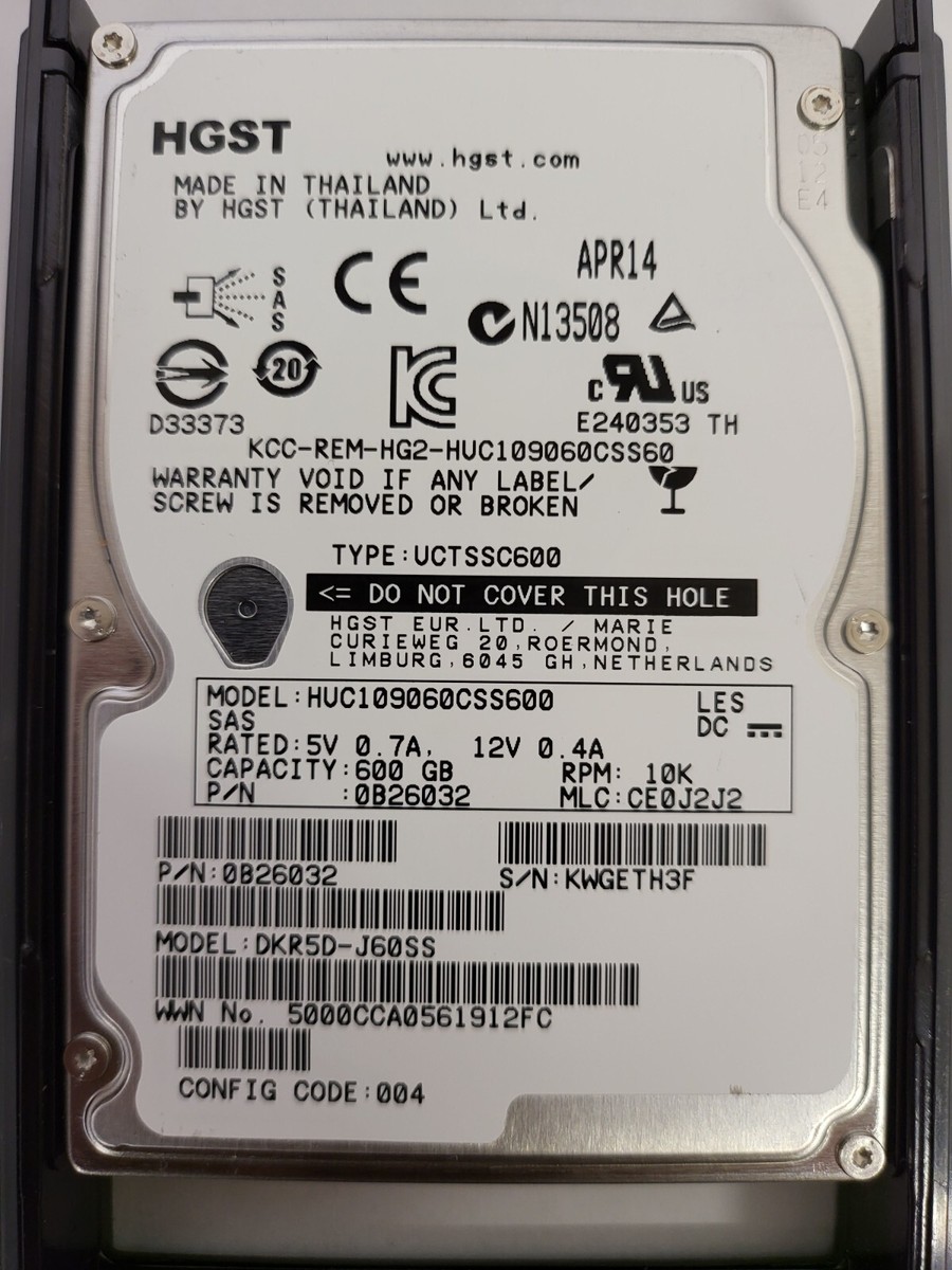 ✔️ HitachiDKR5D-J600SS 5541892-A 0B26032 600GB 10K 2.5