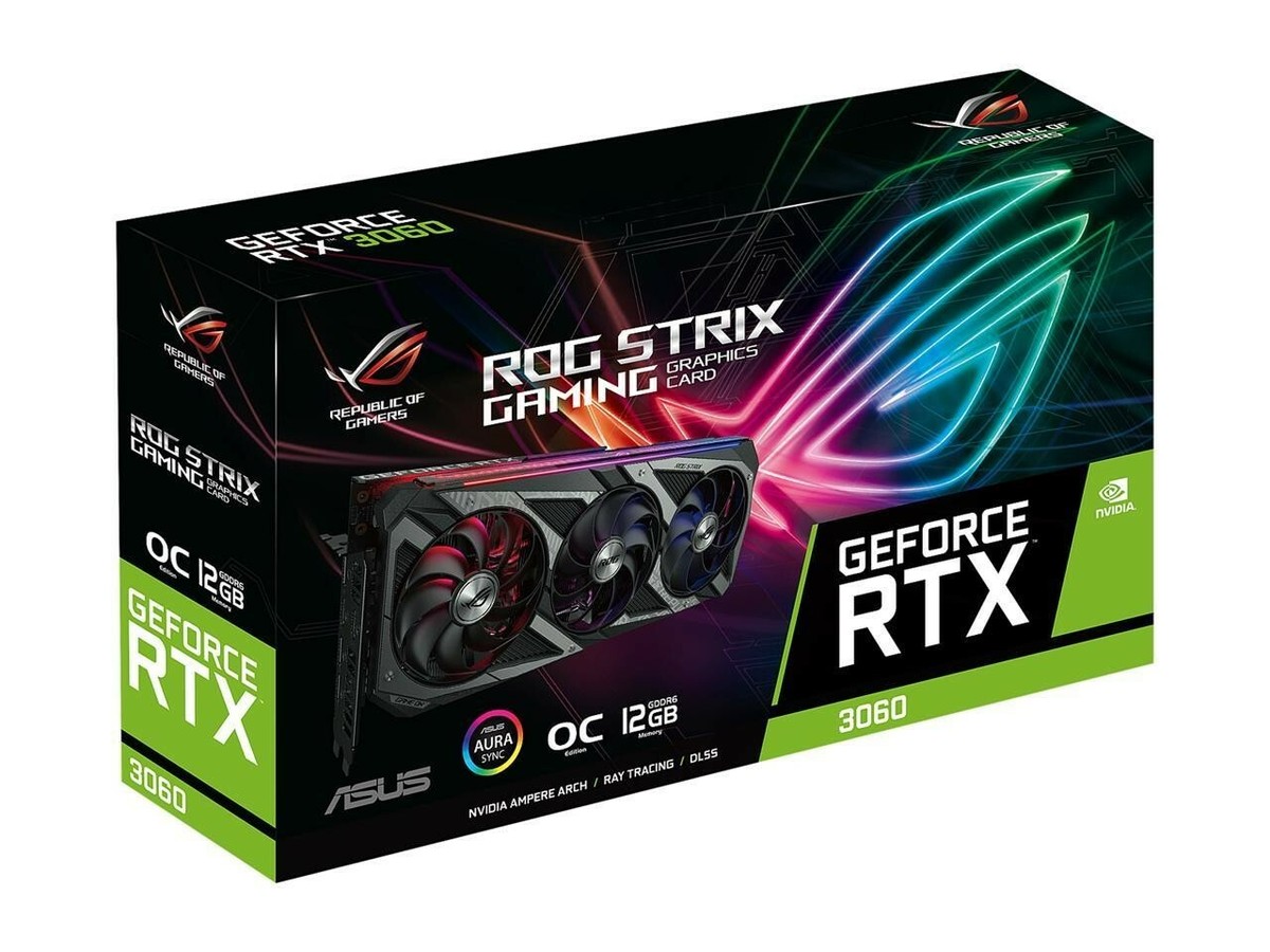 🔥ASUS ROG Strix GeForce RTX 3060 OC V2 12GB GDDR6 Graphics Card