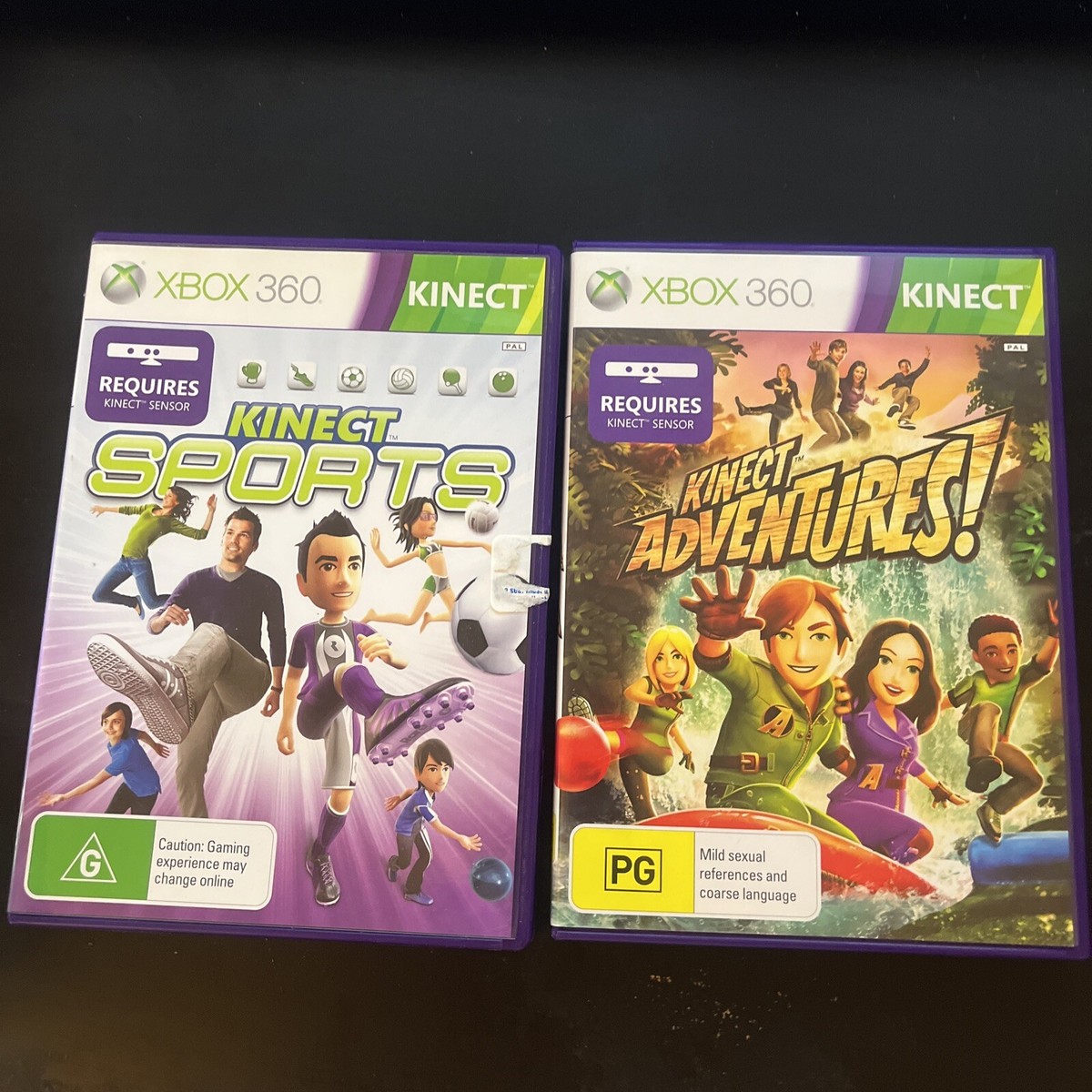 Kinect SPORTS & Kinect Adventures! Xbox 360 Game Complete with