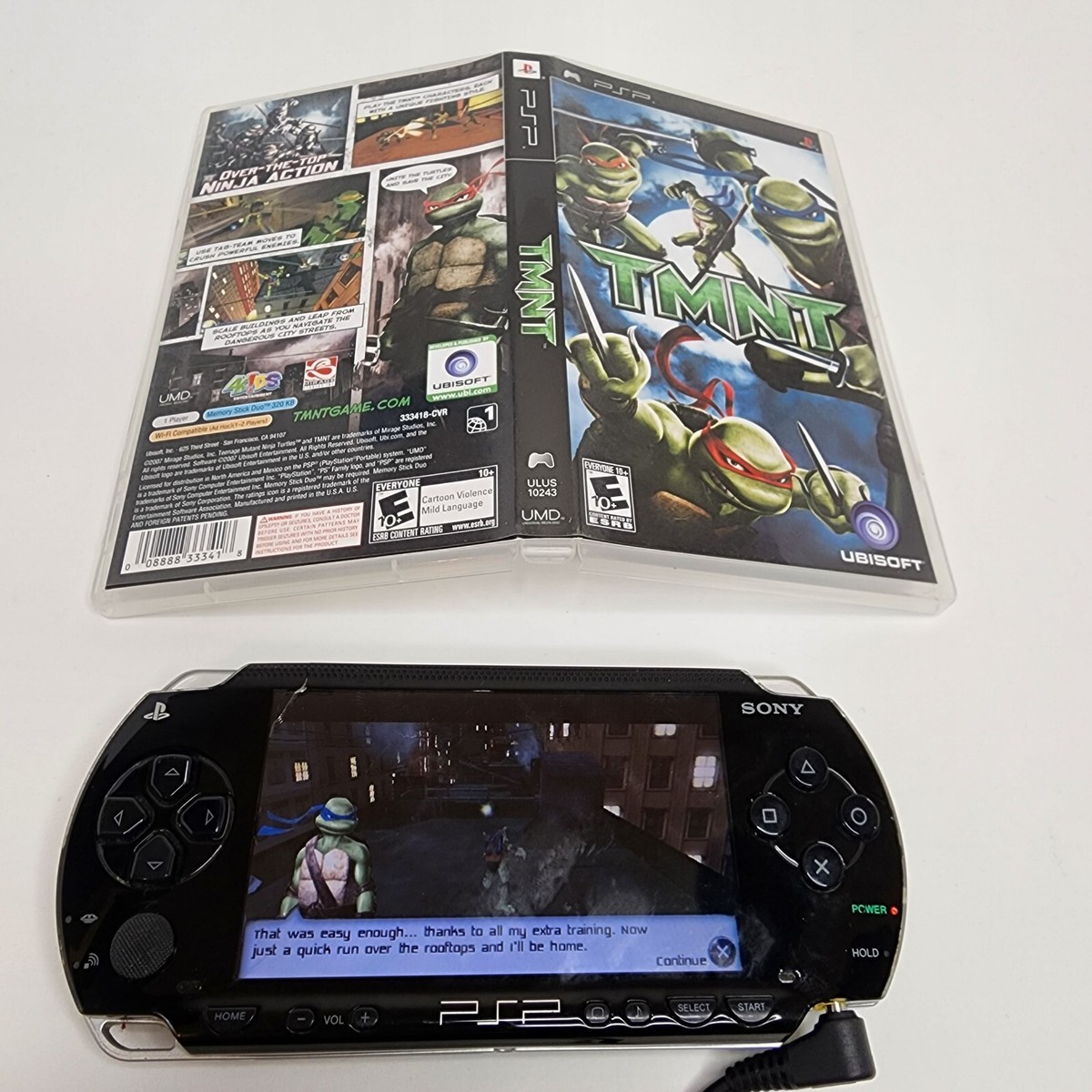 TMNT (Sony PSP, 2007) Teenage Mutant Ninja Turtles UMD + Case