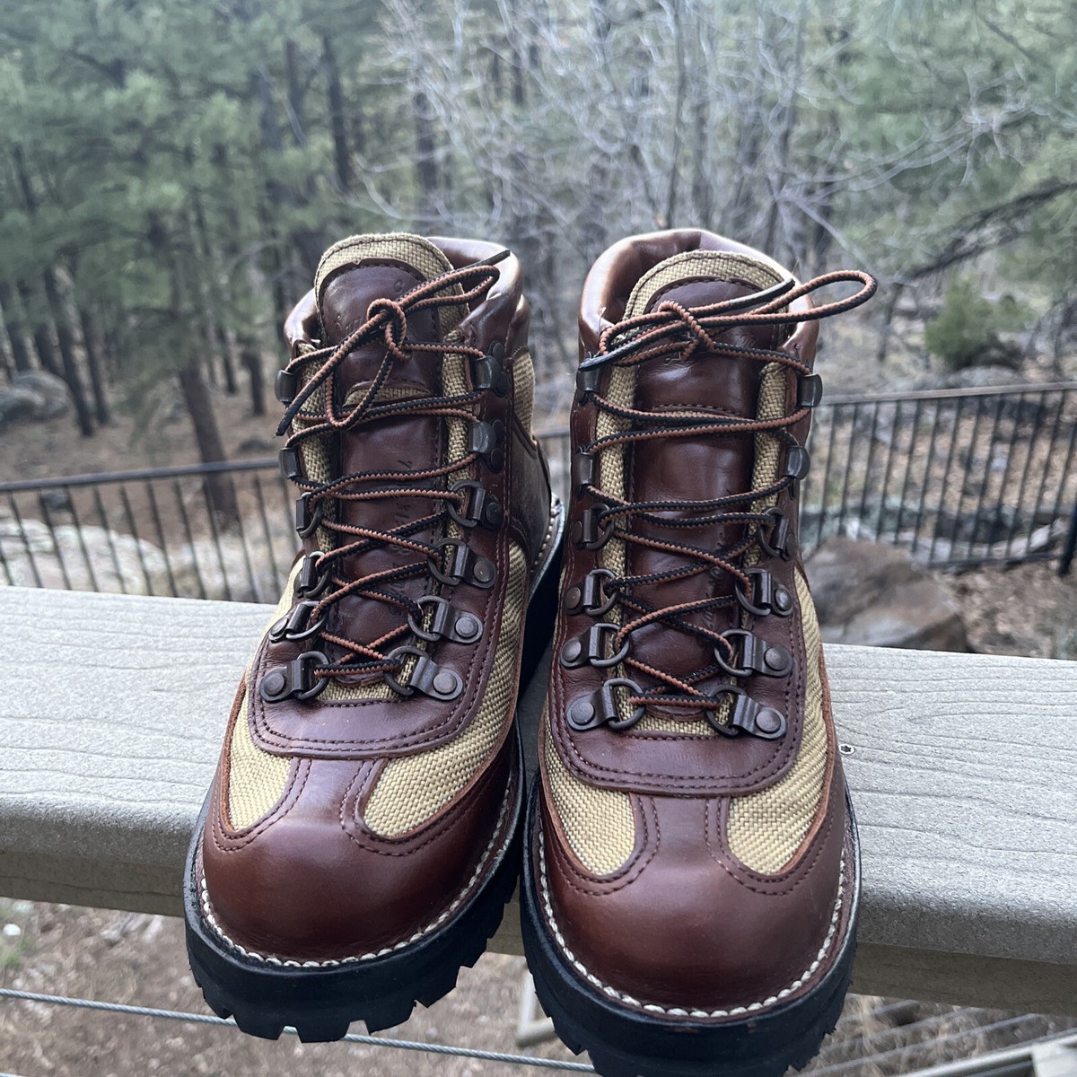 Danner x Eddie Bauer Hiking Boots Brown Leather/Canvas Gore-Tex