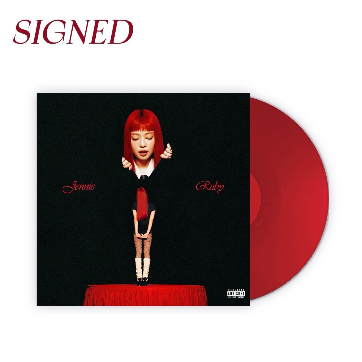 JENNIE SIGNED RUBY VINYL LP AUTOGRAPHED BLACKPINK K POP PRESALE | eBay