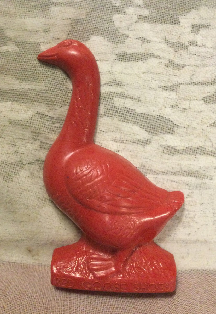Vintage “Red Goose Shoes” 5” Red Plastic Goose Advertising | eBay