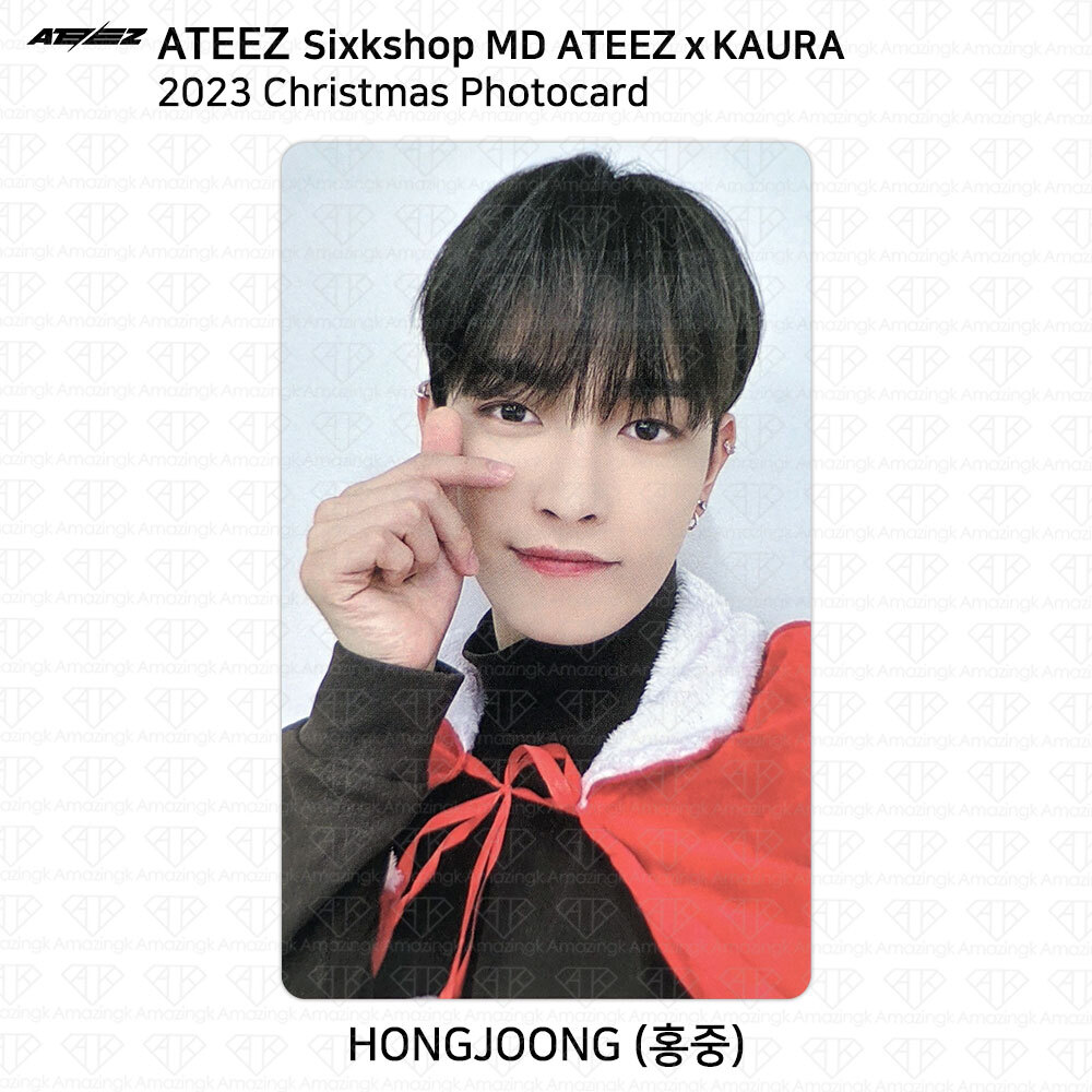 ATEEZ x KAURA 2023 Christmas POCA Set Photocard Sixkshop Official