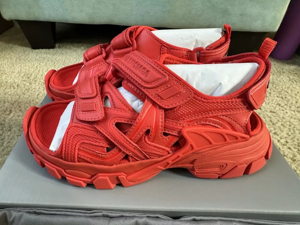 Balenciaga Kids Track Sandals Red Sz EU 32/ US 1 SKU 644999 W2CC1