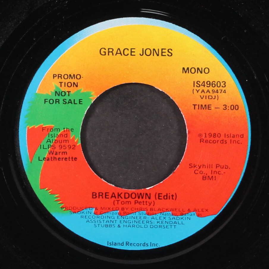 GRACE JONES: breakdown / mono ISLAND 7
