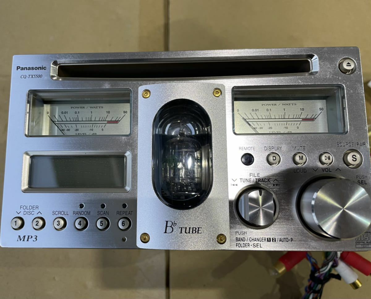 Panasonic CQ-TX5500 Car Audio CD MP3 Vacuum Tube Tested Free Ship