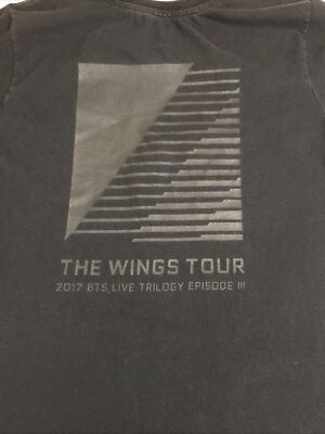 BTS The Wings Tour Shirt M K-Pop 2017 BTS Live Trilogy Episode III