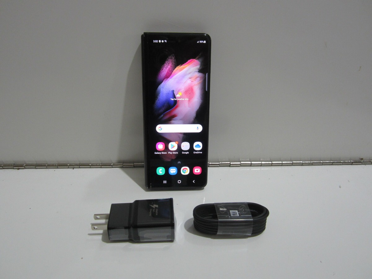 Broken) Samsung Galaxy Z Fold3 5G SM-F926U - 256GB - Phantom Black