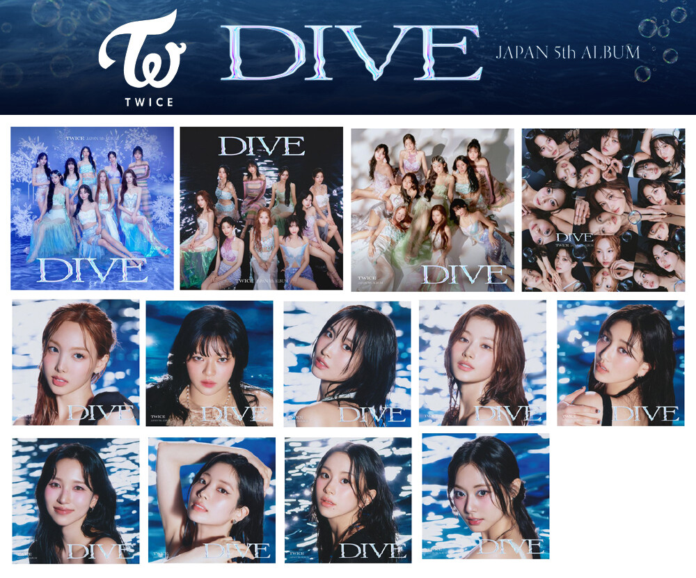 TWICE JAPAN 5th ALBUM DIVE STANDARD LIMITED A B ONCE JAPAN SOLO