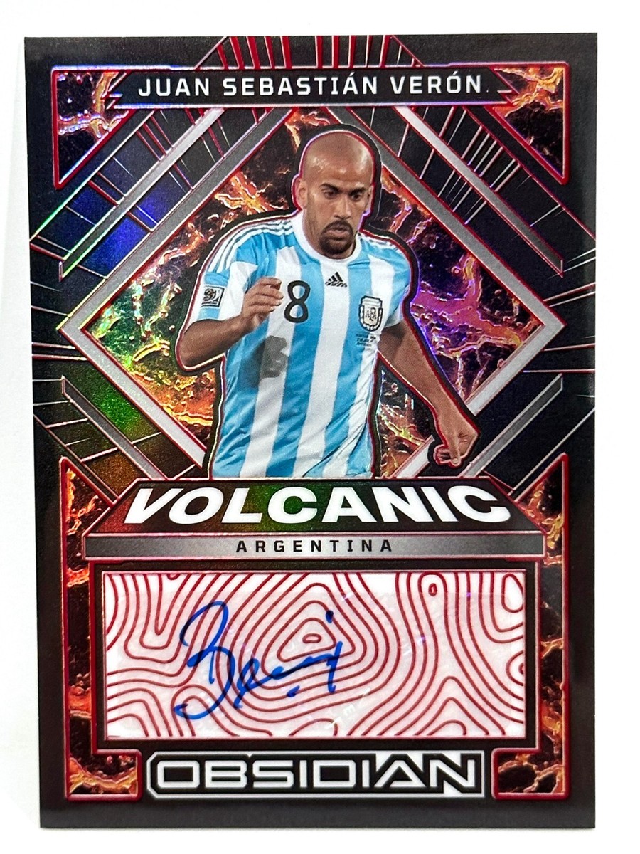 2022-23 Panini Obsidian Argentina Volcanic Auto Juan Sebastian