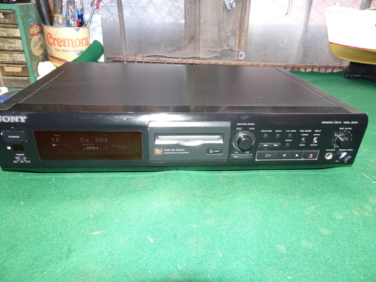 Sony MDS-JE510 minidisc deck recorder / player (NO remote