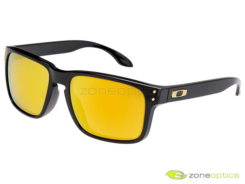 Oakley Holbrook Sunglasses OO9244-20 Polished Black/24K Gold