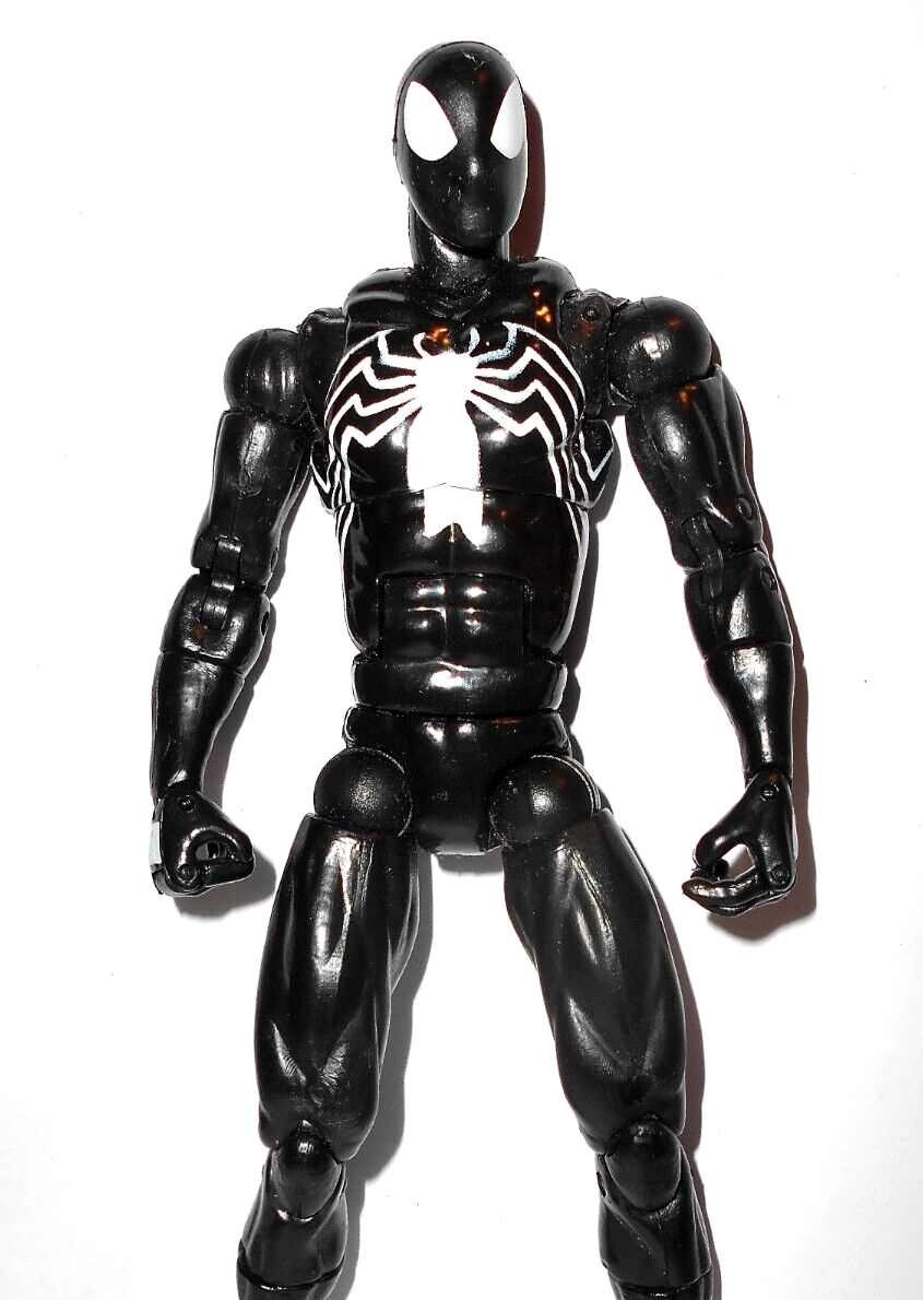 WHITE variant** marvel legends SPIDER-MAN ORIGINS 2006 black suit