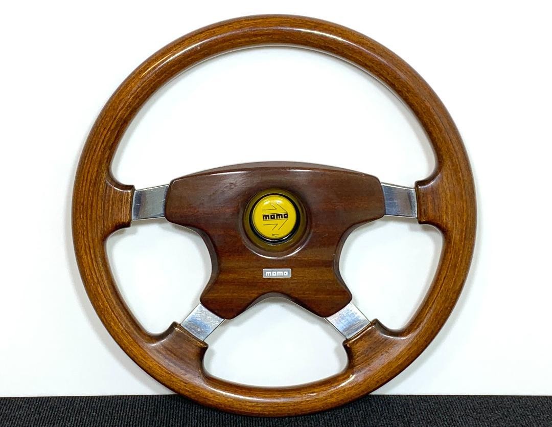 MOMO ASTRA Wood steering wheel 36mm with center pad and horn