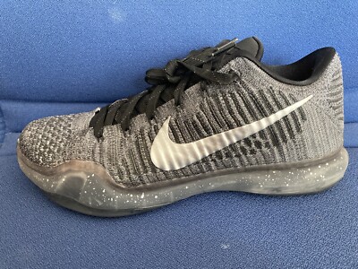 NIKE KOBE X 10 ID Black Silver Grey Anthracite Chrome Platinum