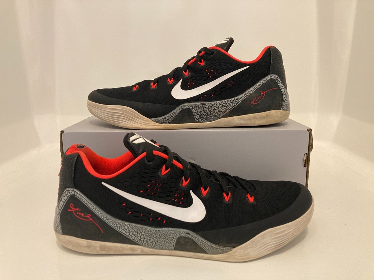 Size 12 Men- RARE Nike Kobe 9 IX EM XDR Laser Crimson Red Black