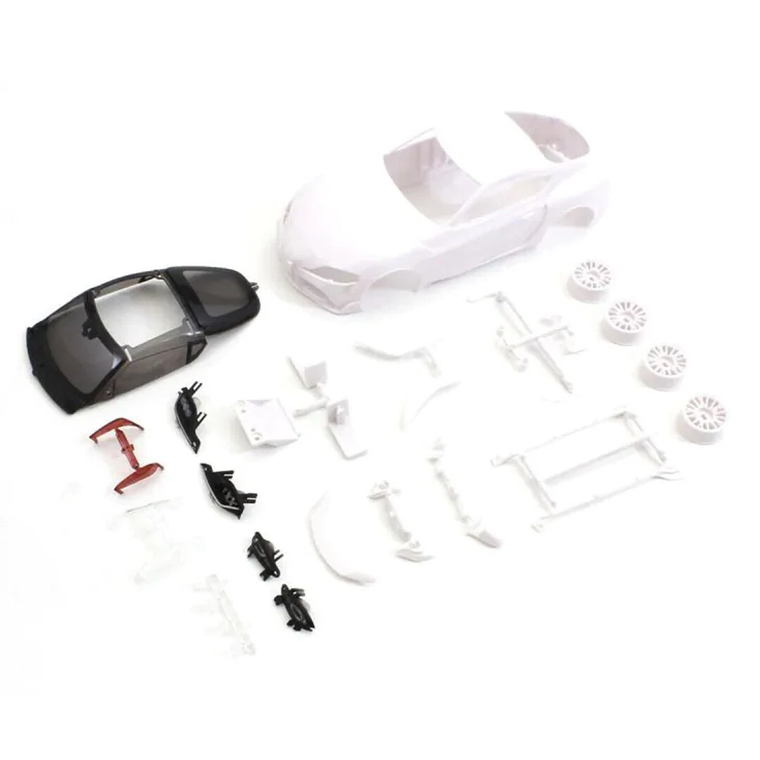 Kyosho MZN207 Toyota GR Supra TRD White Body Set w/ Wheel for Mini
