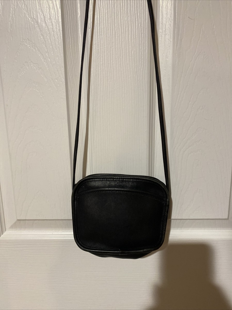 COACH Vintage MINI Hadley Black Leather Crossbody Shoulder Bag