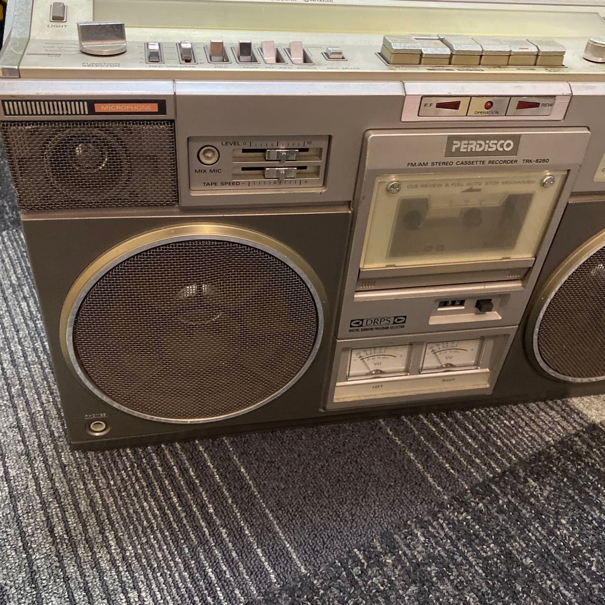 HITACHI TRK-8280 PERDISCO 1979 Boombox Radio Cassette Player